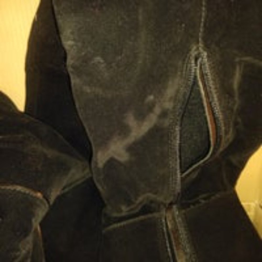 Size. 9 Black Suede Boots Over the Knee Boots - Picture 4 of 12